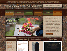 Tablet Screenshot of nebraskamemorialsinc.com